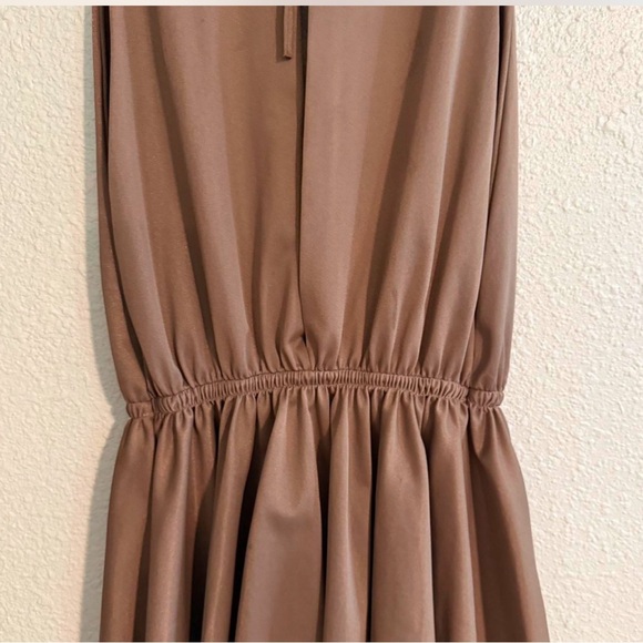 Vintage V-Neck Babydoll Tank Top Blouse with tie waist - Picture 7 of 8